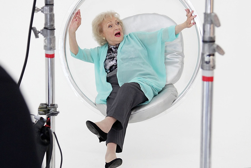 betty white retire? no!